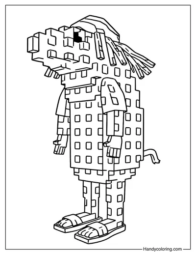 Bredda Ratto Plants vs Brainrots Coloring Page