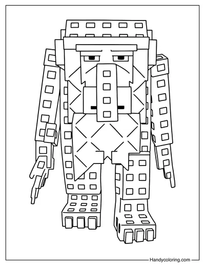 Brr Brr Patapim Plants vs Brainrots Coloring Page