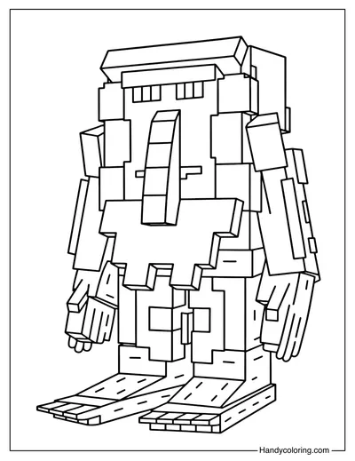 Brr Brr Patapim Steal a Brainrot Coloring Page
