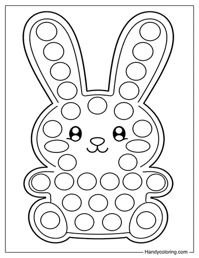 Bunny Shape Pop It with Big Ears