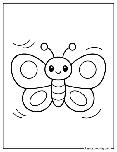 Butterfly Fluttering Its Wings