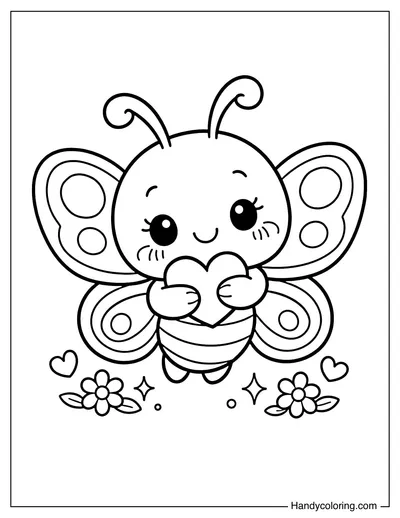 Butterfly Hugging A Heart