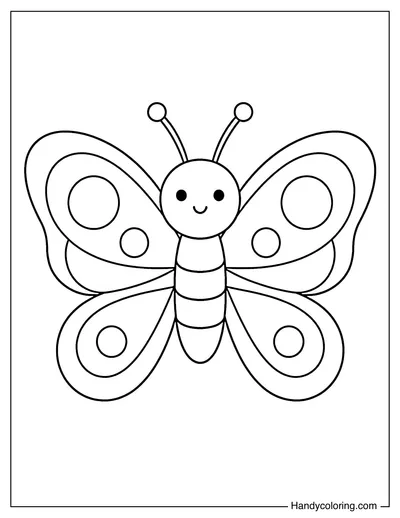 Butterfly with Polka Dot Wings