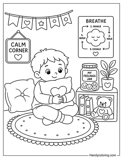 Calm Down Corner Of The Classroom