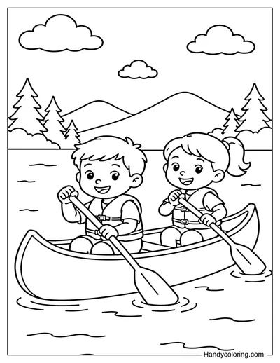 Camp Canoe on the Lake