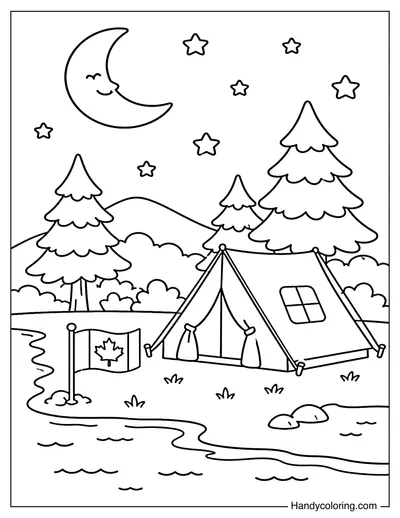 Canada Day Camping Tent