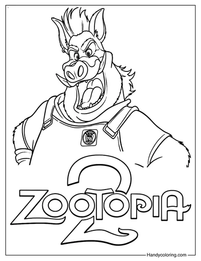 Captain Hoggbottom Coloring Page