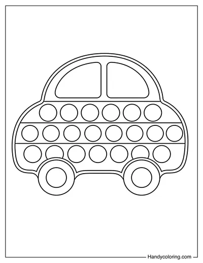 Car Pop It Simple