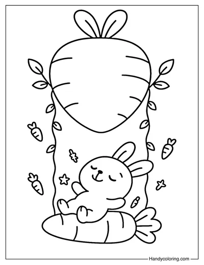 Carrot Swing Coloring Page
