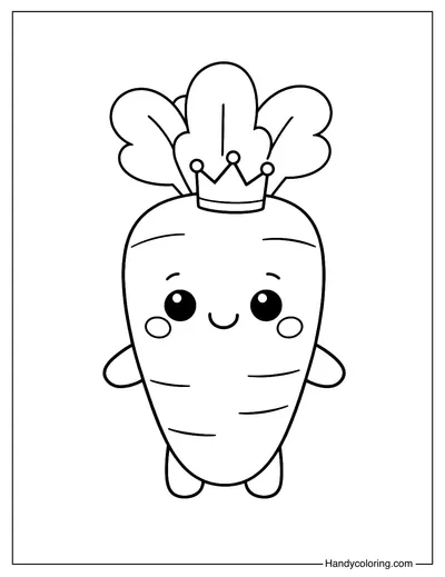 Carrot Wearing A Crown