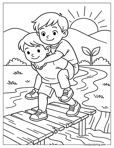 Carry Me Through Coloring Page