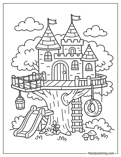 Castle Style Treehouse