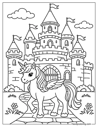 Castle with Unicorn