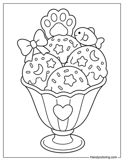 Cat Paw Gelato Cup
