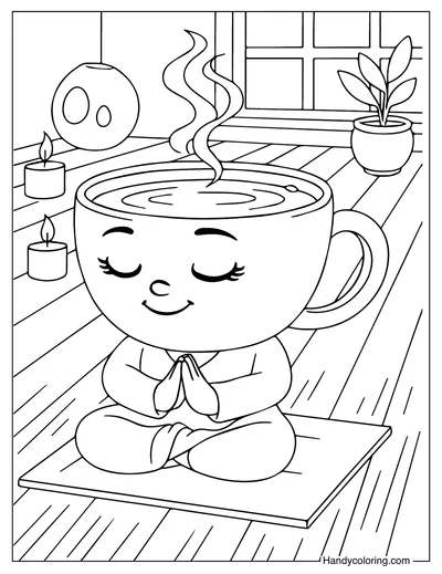 Chai Maestro Yoga Coloring Page