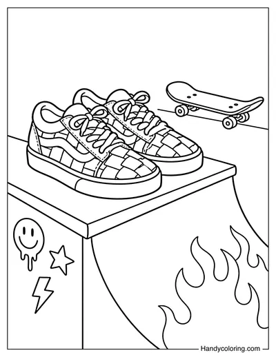 Checkerboard Skate Shoes by Ramp Edge
