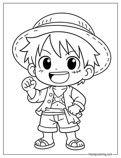 Chibi Luffy Cute Pose