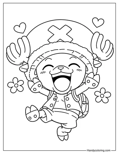 Chopper Jumping with Big Smile