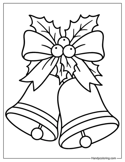 Christmas Bells Coloring Page