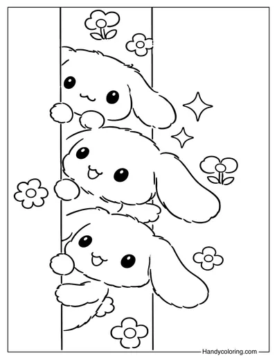Cinnamoroll Coloring Page PDF Free