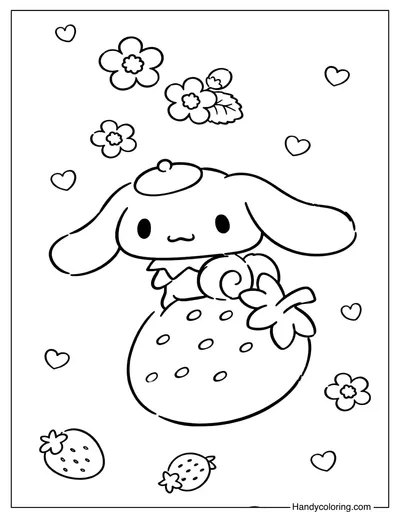 Cinnamoroll Sanrio Coloring Page