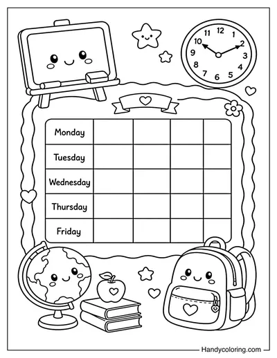 Classroom Weekly Planner