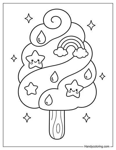 Cloud Swirl Popsicle