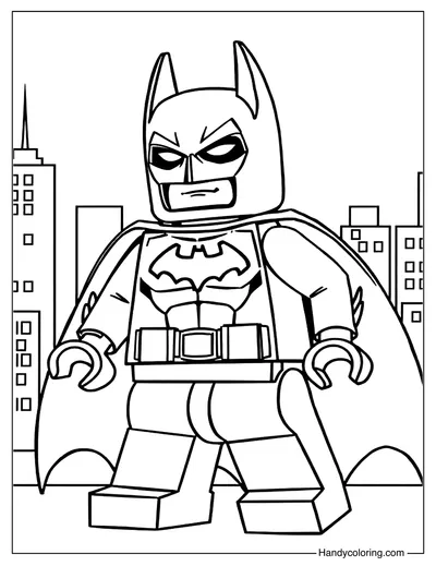 Coloring Page Lego Batman