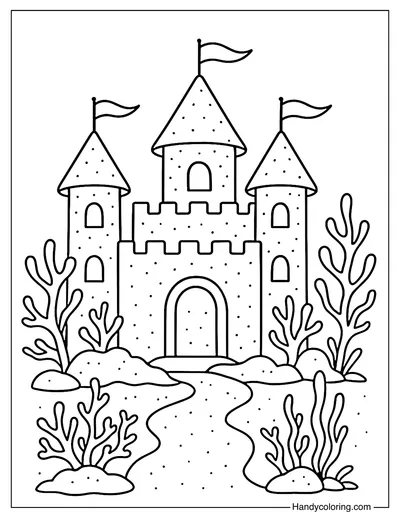 Coral Castle Coloring Page
