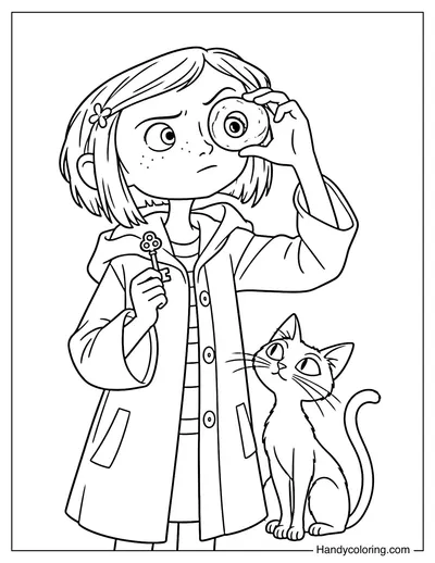 Coraline Looking Through the Seeing Stone