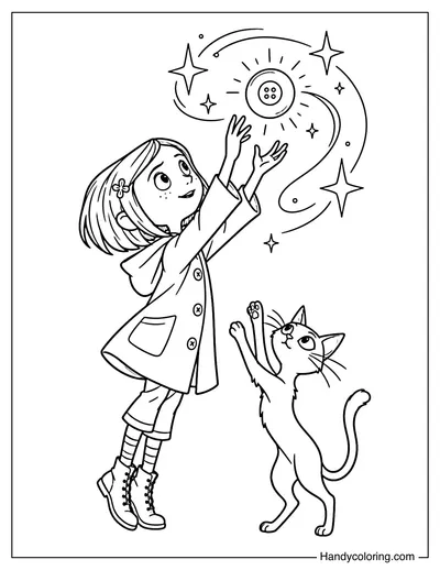 Coraline Reaching for a Ghost Eye