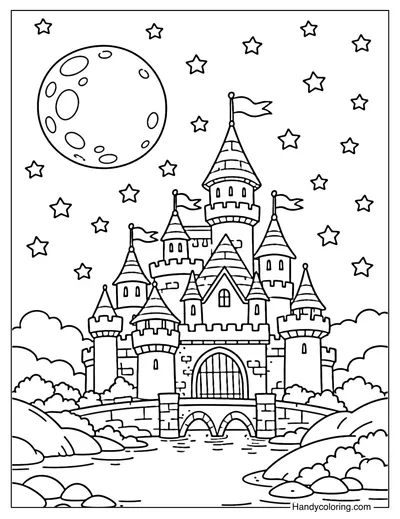 Cozy Night Castle