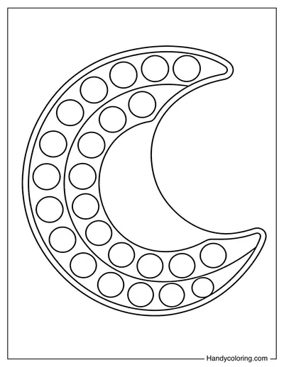 Crescent Moon Pop It