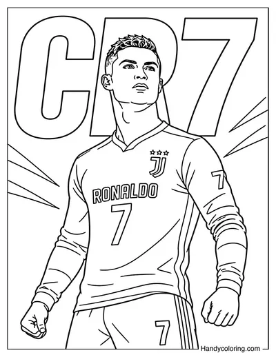Cristiano Ronaldo CR7 Poster Pose