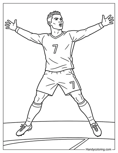 Cristiano Ronaldo Jump Celebration SIU