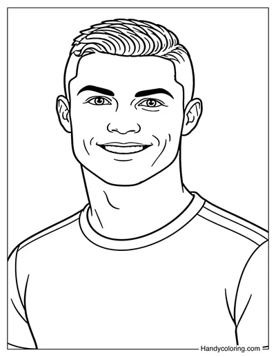 Cristiano Ronaldo Portrait Smile