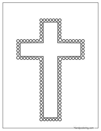 Cross with Decorative Dots
