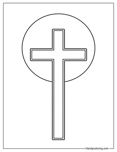 Cross with Small Circle Halo