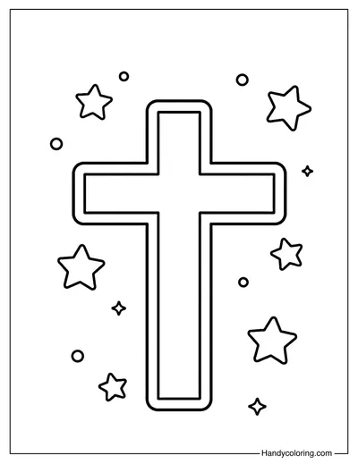 Cross with Small Stars