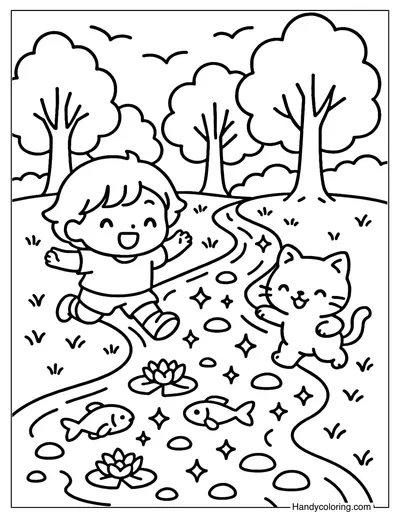 Crystal River Coloring Page