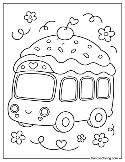 Cupcake School Bus