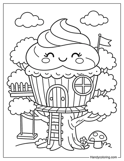 Cupcake Shape Treehouse