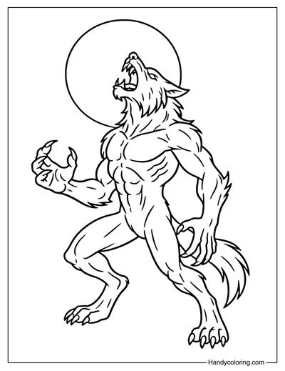 Cursed Transformation Coloring Page