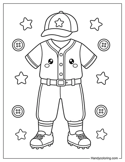 Cute Baseball Uniform
