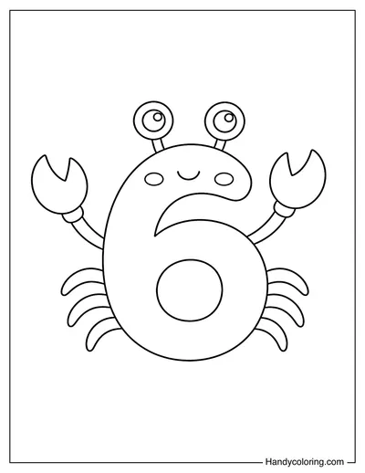 Cute Crab Number Six