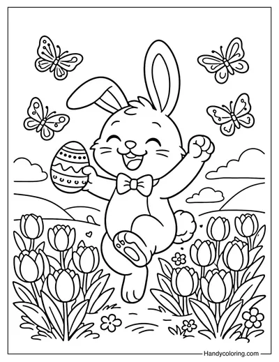 Cute Easter Bunny Spring
