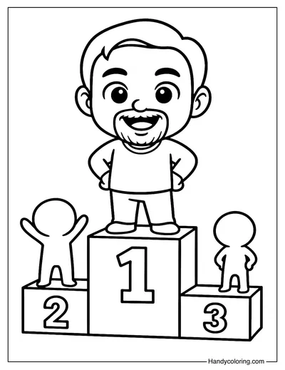 Cute Larry Ellison Coloring Page