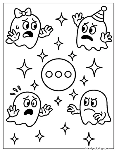 Cute Power Pellet Coloring Page