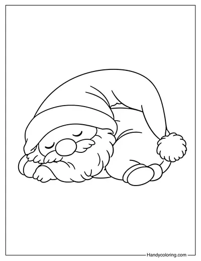Cute Sleeping Gnome