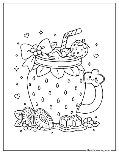 Cute Strawberry Mug